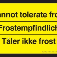 TÅLER IKKE FROST 3 SPROG