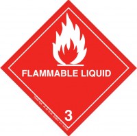 Flammable Liquid Negativ