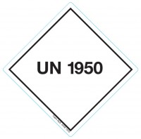 UN etiket med nummer